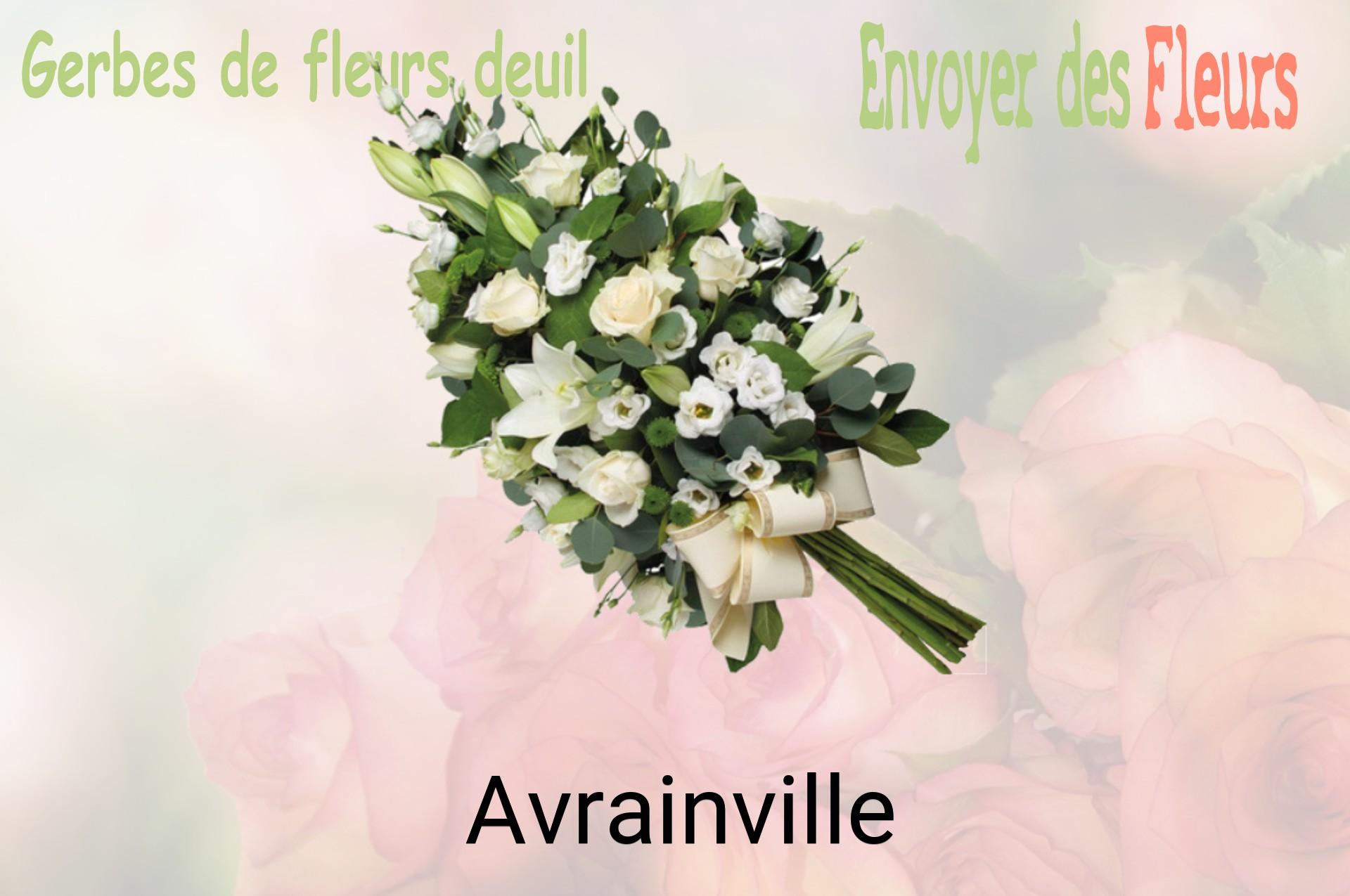 Gerbe de fleurs de deuil livrée à Avrainville